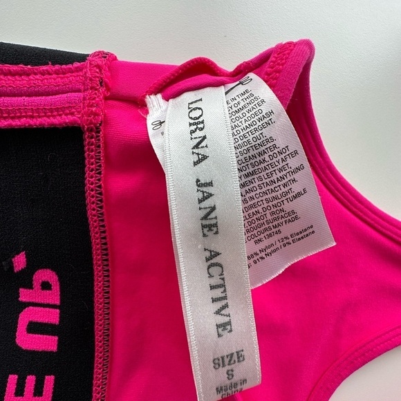 Lorna Jane high impact sports bra size Small Pink pre owned race back pull on - Picture 4 of 10